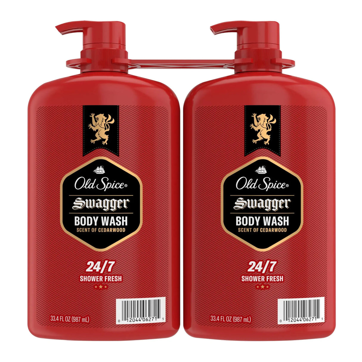 Old Spice Swagger Body Wash (2-Pack, 33.4 oz Each) | Cedarwood Scent for All-Day Freshness Old Spice