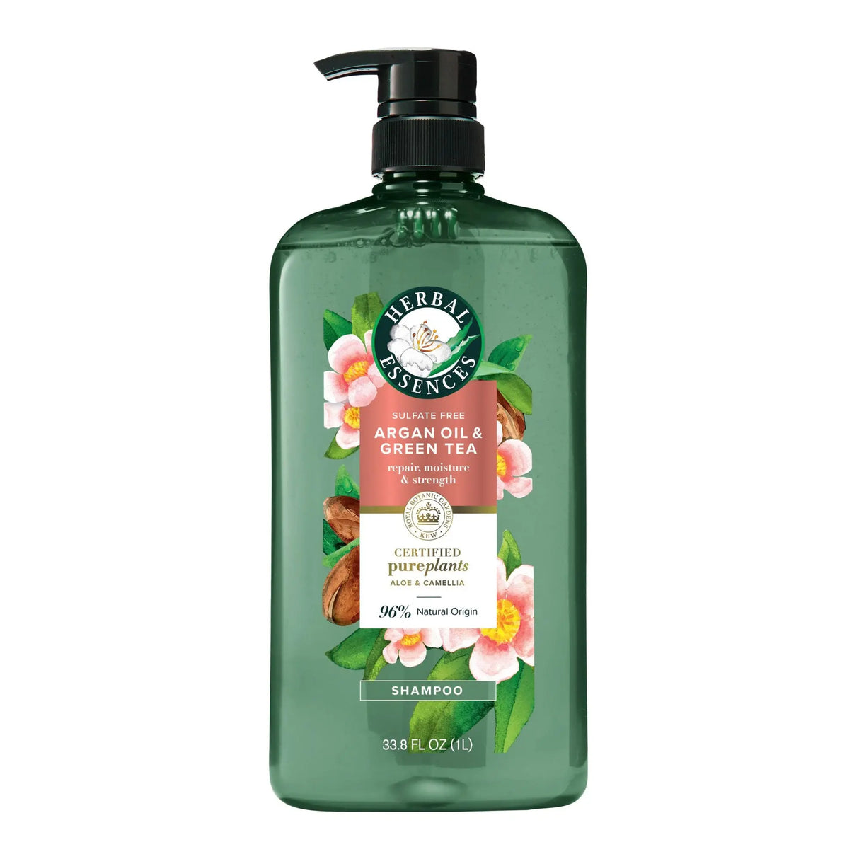 Herbal Essences Shampoo (33.8 oz) | Argan Oil & Green Tea for Silky Clean Hair Herbal Essences