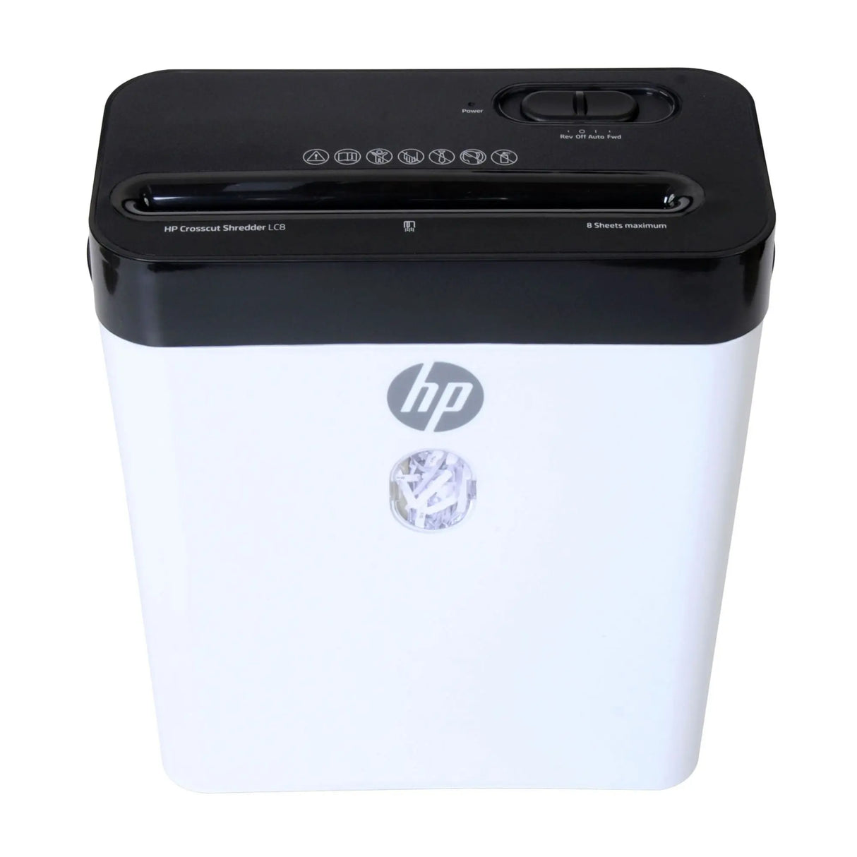 HP 8-Sheet Crosscut Paper Shredder | Compact Document Security for Home Use HP