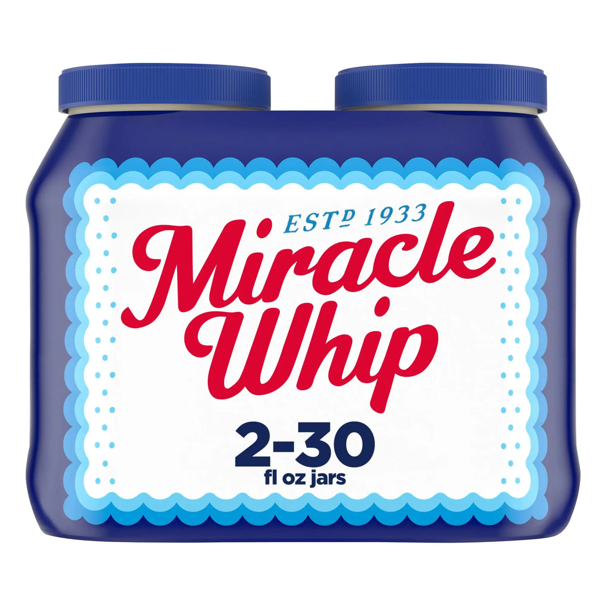 Miracle Whip Dressing (2-Pack, 30 oz Each) | Creamy, Tangy Sandwich Spread Miracle Whip