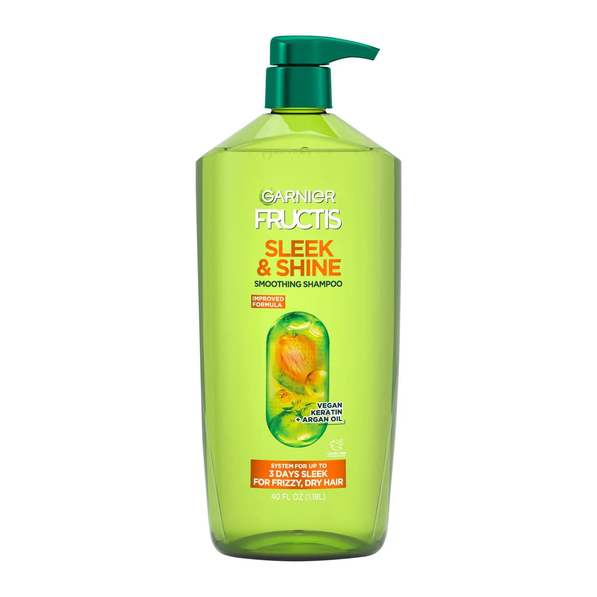 Garnier Sleek & Shine Shampoo (40 oz) | Nourishing Frizz-Fighting Formula Garnier