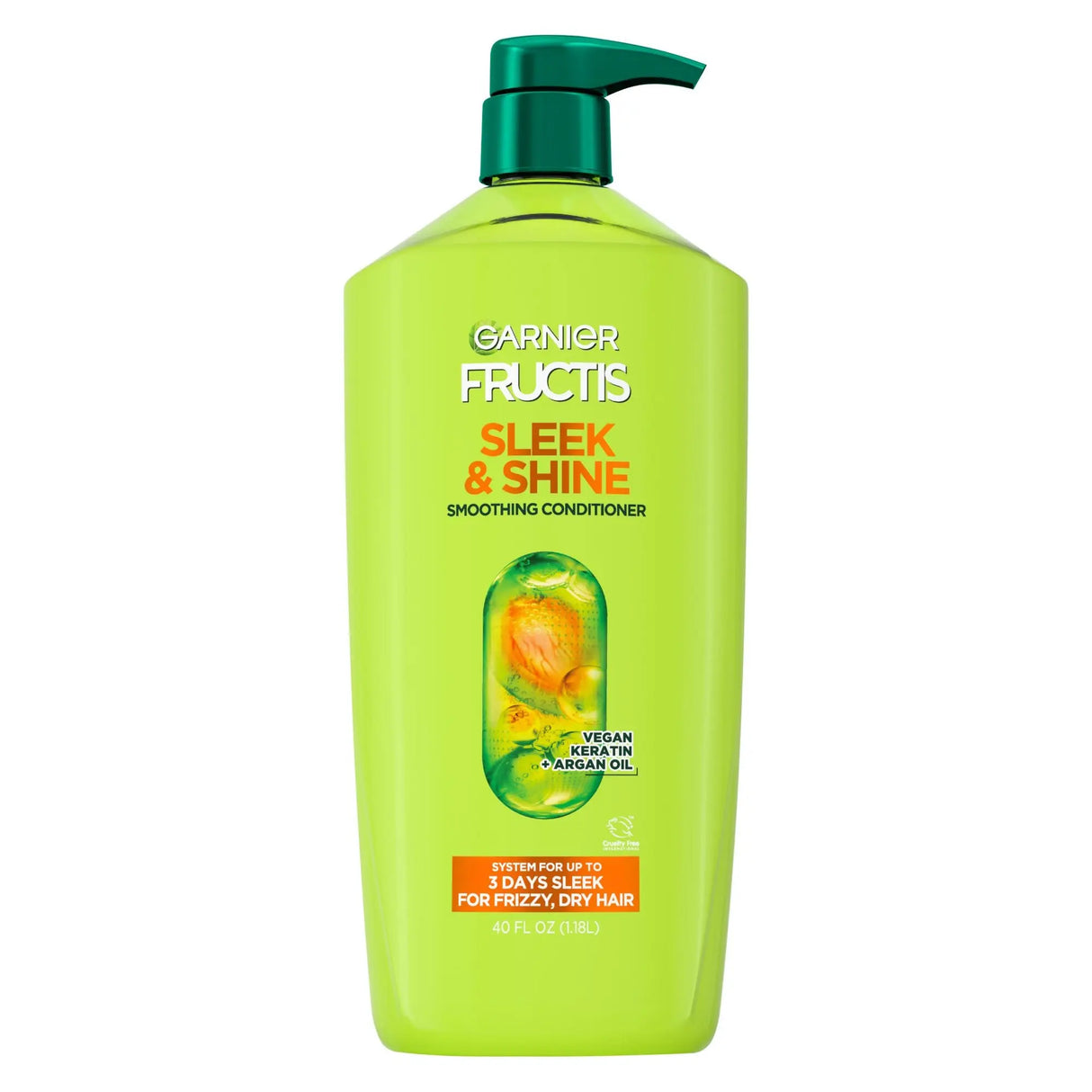 Garnier Sleek & Shine Conditioner (40 oz) | Frizz-Control Smooth Hair Garnier