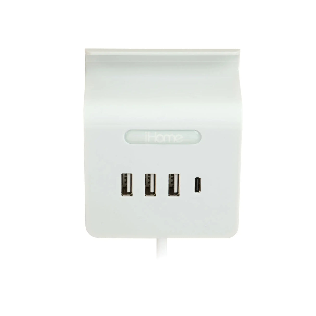 iHome 4-Port USB Charging Hub (Gray) | Organized Desktop Charging iHome