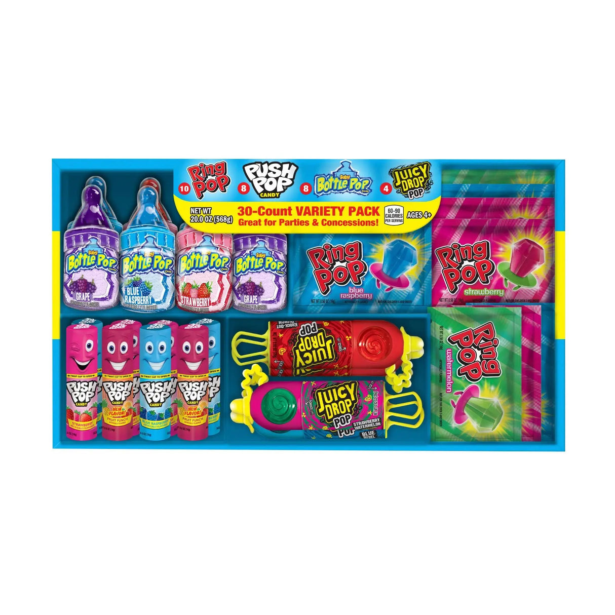 Ring Pop Baby Bottle Lollipops (30 ct.) | Fun, Wearable Candy Treats Bazooka