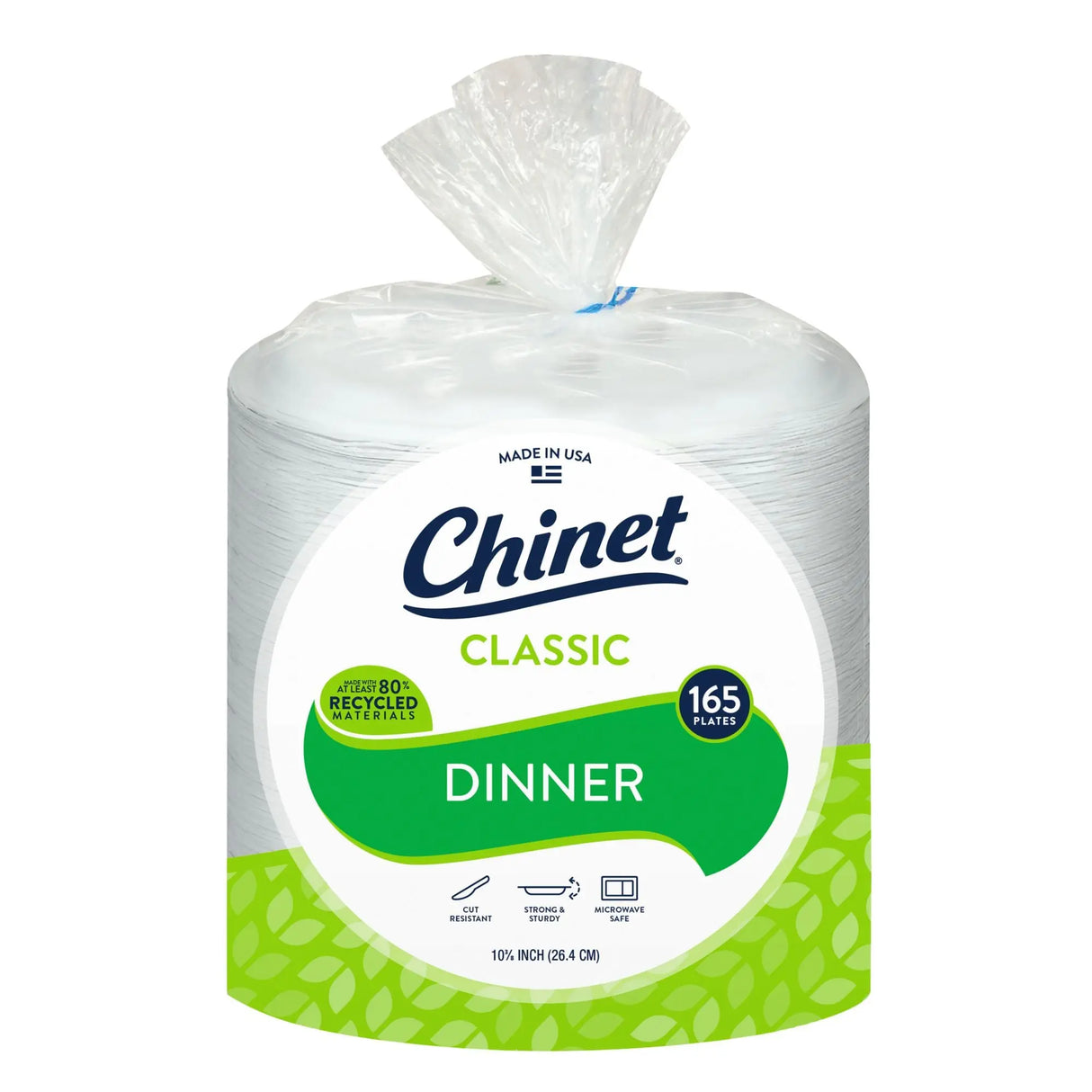 Chinet Classic Dinner Plates (10", 165 ct.) | Reliable, Disposable Tableware Chinet