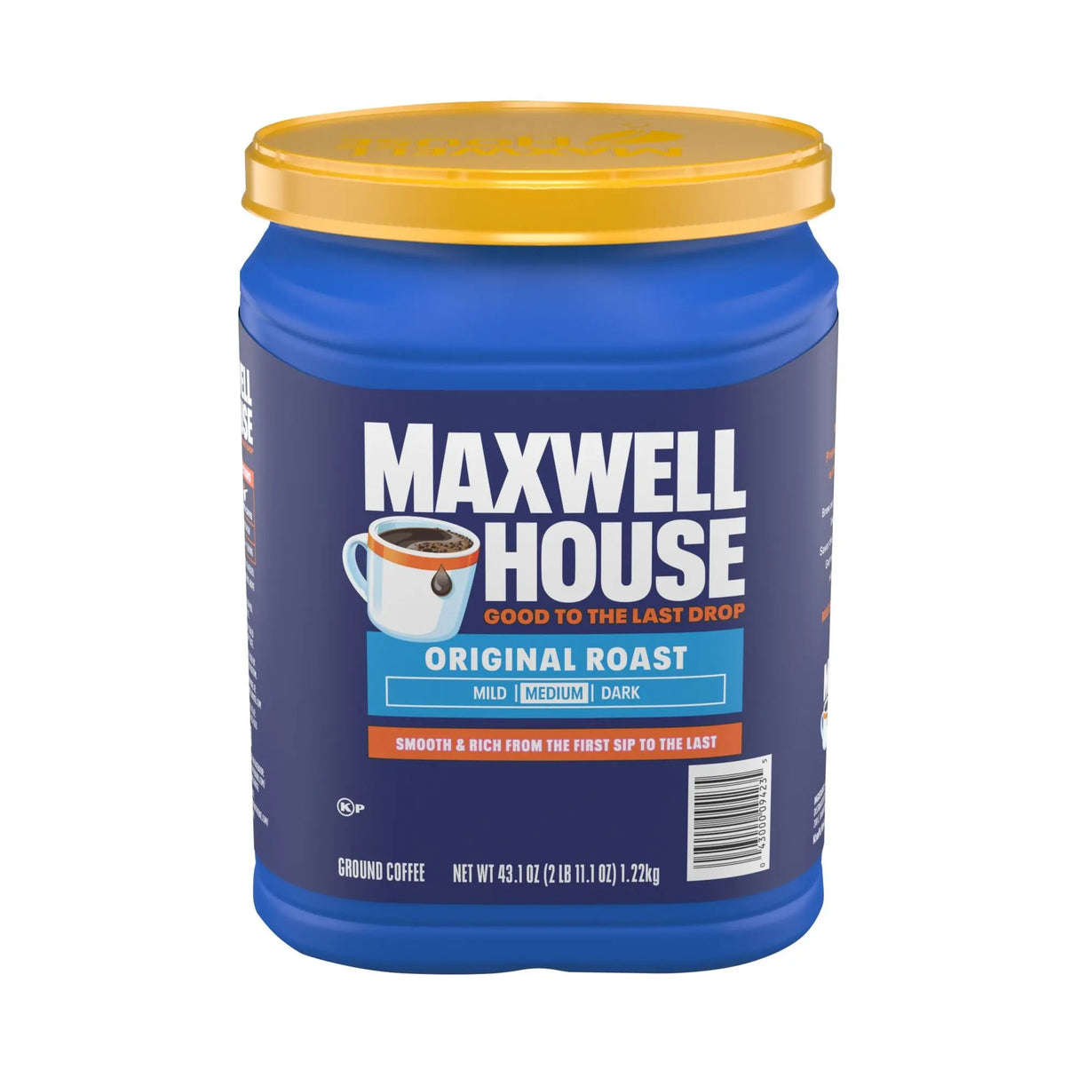 Maxwell House Original Ground Coffee (43.1 oz) | Classic Medium Roast Flavor Maxwell House