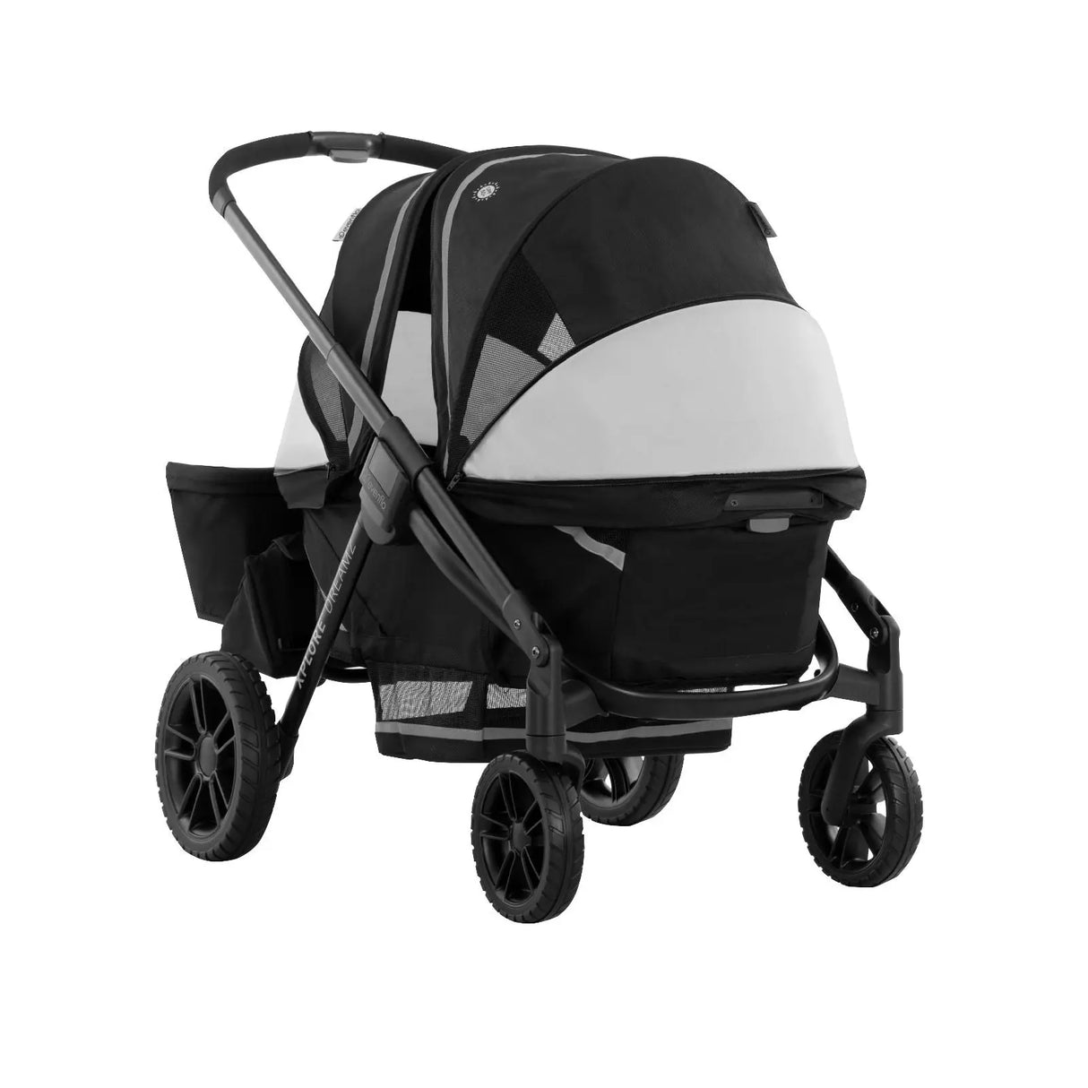 Evenflo Pivot Xplore Dreamz Stroller Wagon with Bassinet | Versatile Off-Road Family Transport Evenflo