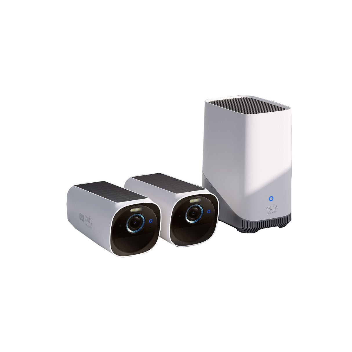 Eufy Security 2-camera wireless 4K surveillance system in white