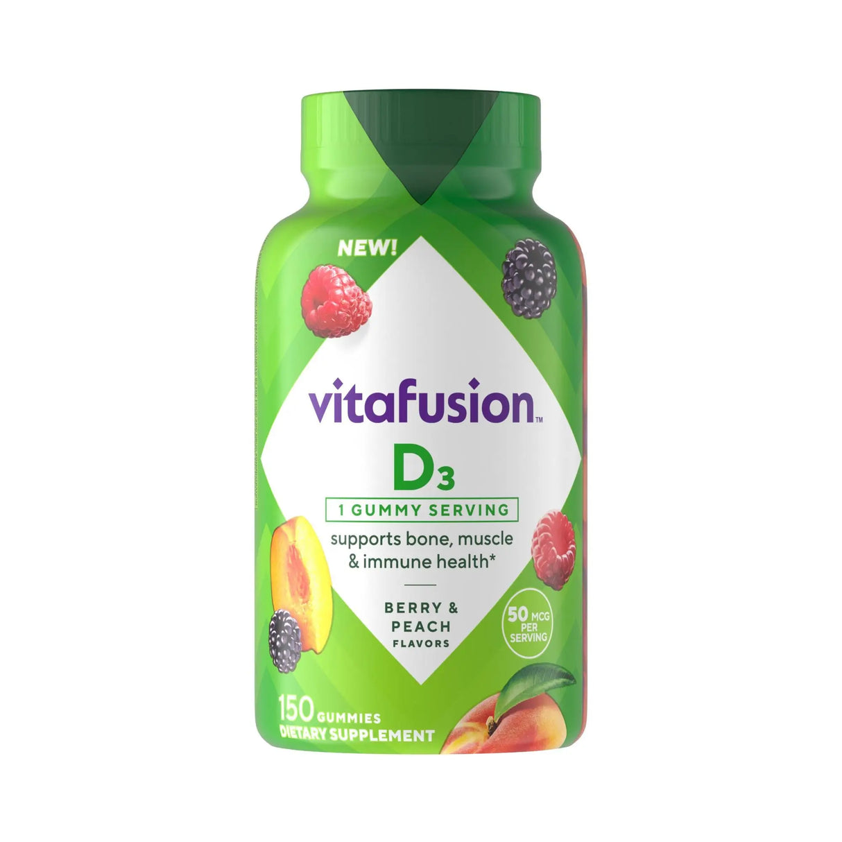 Vitafusion · Vitamin D Gummies (150 Count) | Bone & Immune Support in Tasty Chews Vitafusion