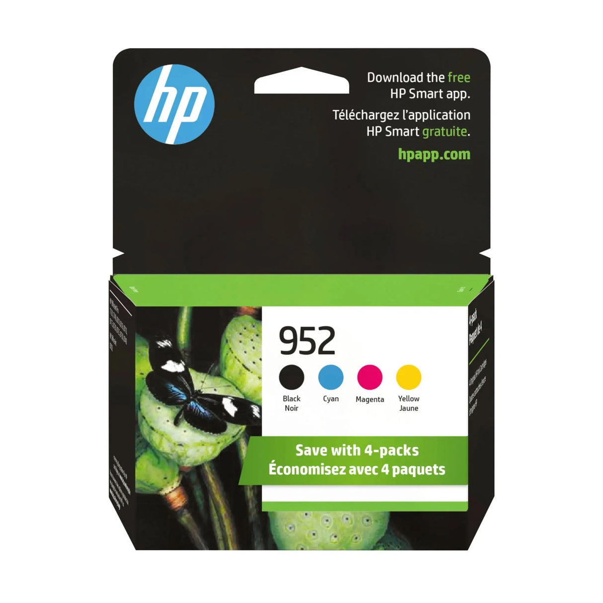 HP 952 Ink Cartridges (4-Pack) | Standard Yield, Instant Ink Eligible HP