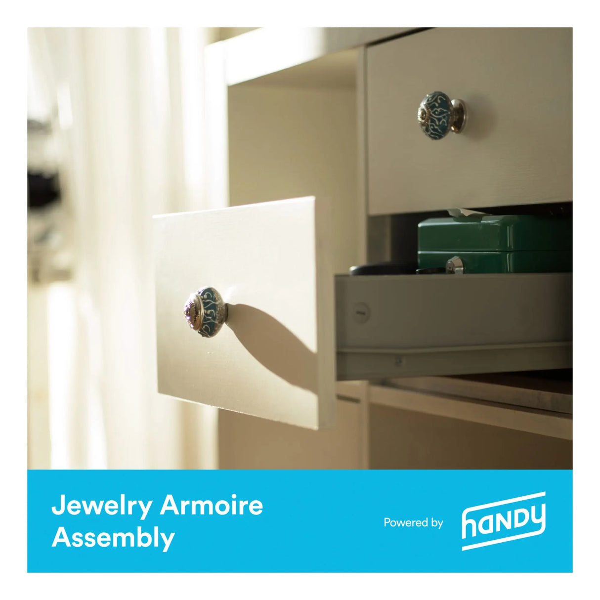 Handy Jewelry Armoire Assembly Kit | Elegant Storage Setup Handy