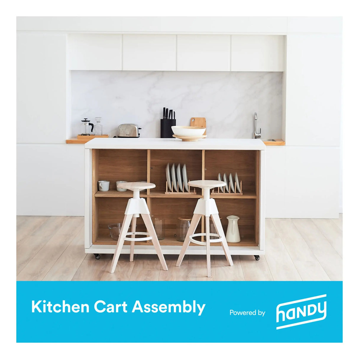 Handy Kitchen Cart Assembly Service | Mobile Storage Setup Handy