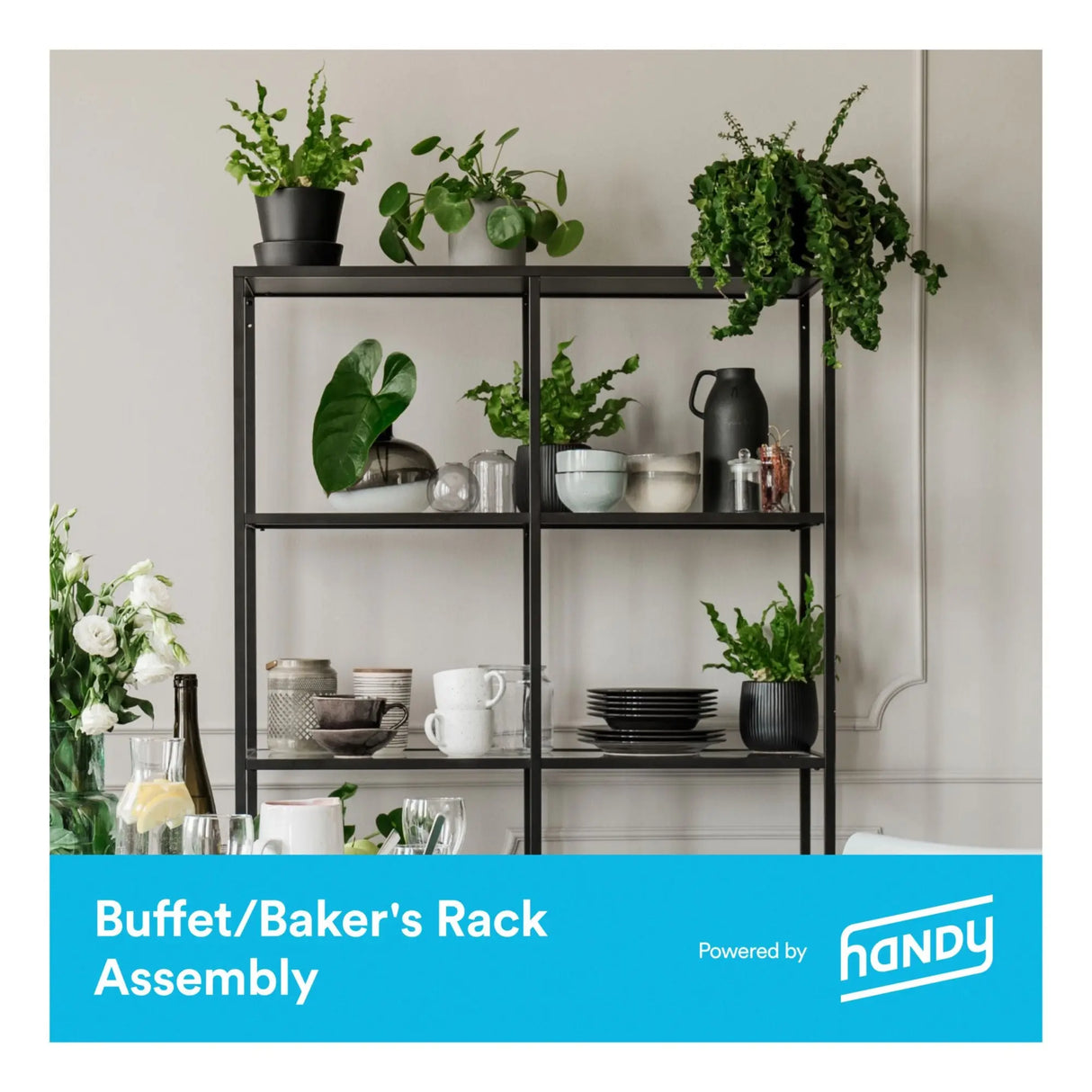 Handy Buffet Rack Assembly Kit | Versatile Kitchen & Dining Setup Handy