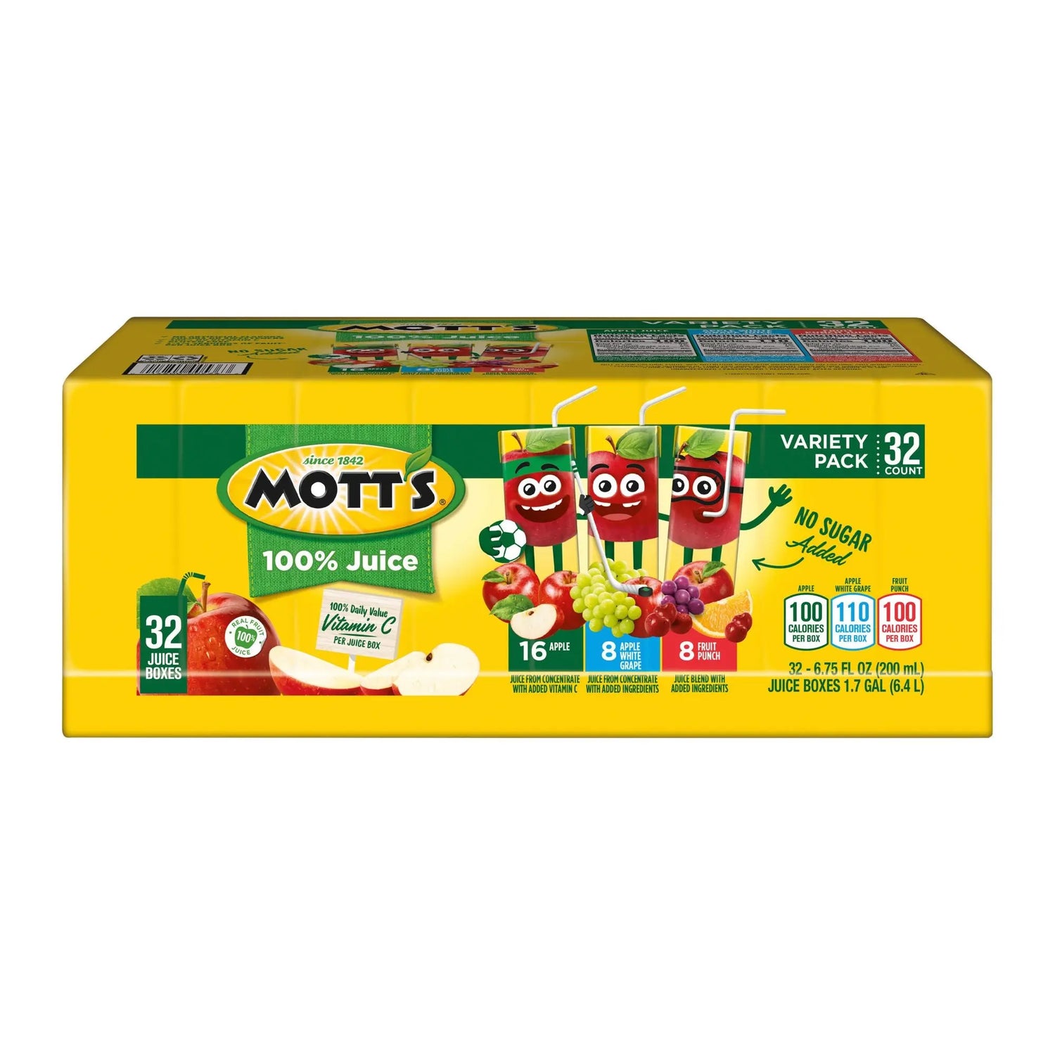 Mott's Juice Variety Pack (32-Pack, 6.75 oz Each) | Assorted Fruit Refreshment Mott's