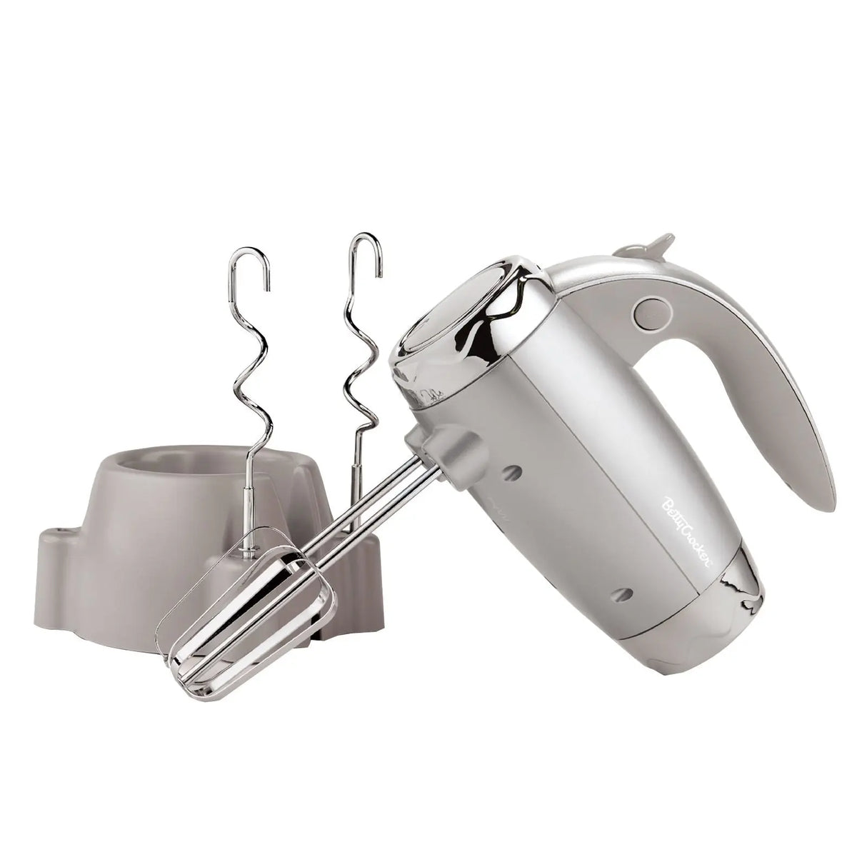 Betty Crocker Hand Mixer (Silver) | Easy Mixing for Baking Betty Crocker