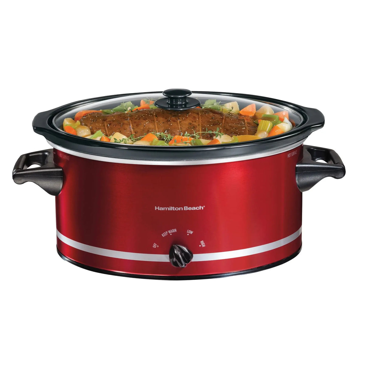 Hamilton Beach 8-Quart Slow Cooker | Set-and-Forget One-Pot Cooking Hamilton Beach