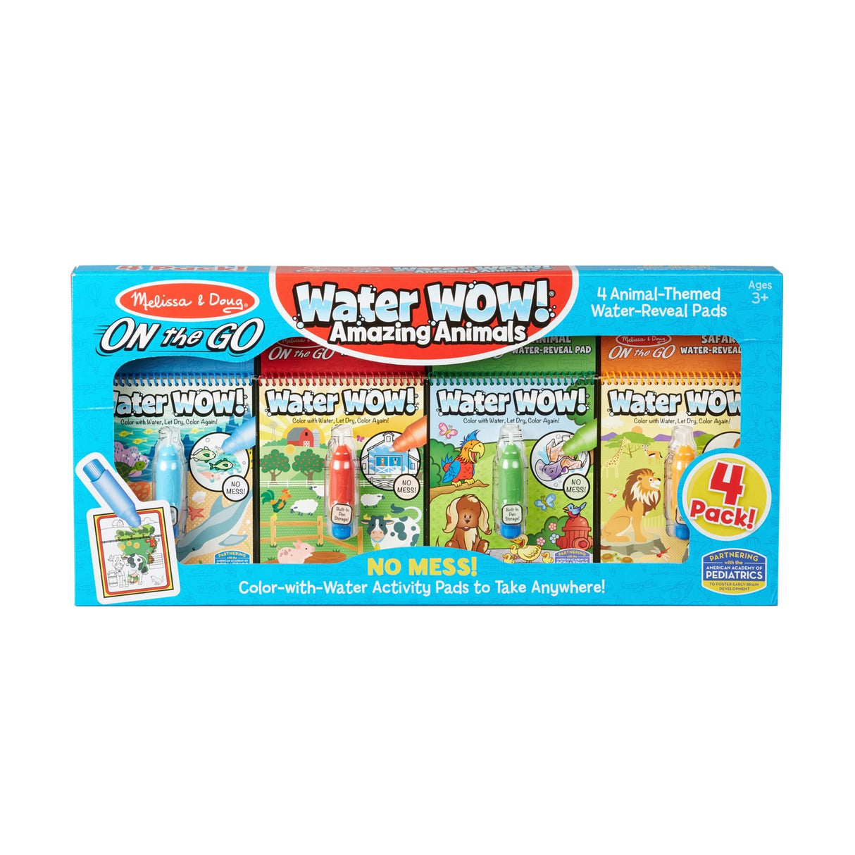 Melissa & Doug Water Wow! Amazing Animals | Mess-Free Reusable Water Coloring Activity Book Melissa & Doug