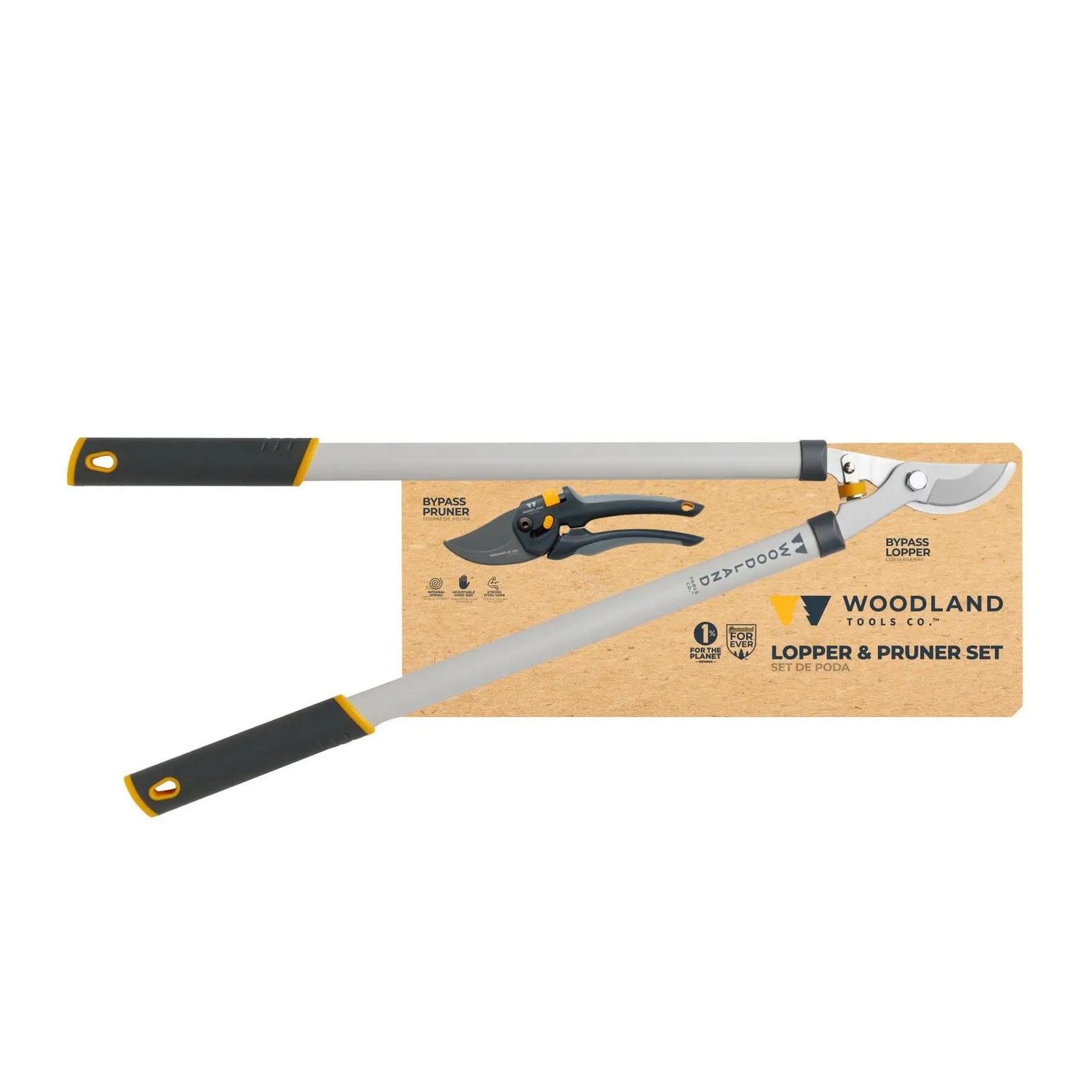 Woodland Tools Lopper & Pruner Set (2-Pc) | Heavy-Duty Branch Cutter Woodland Tools