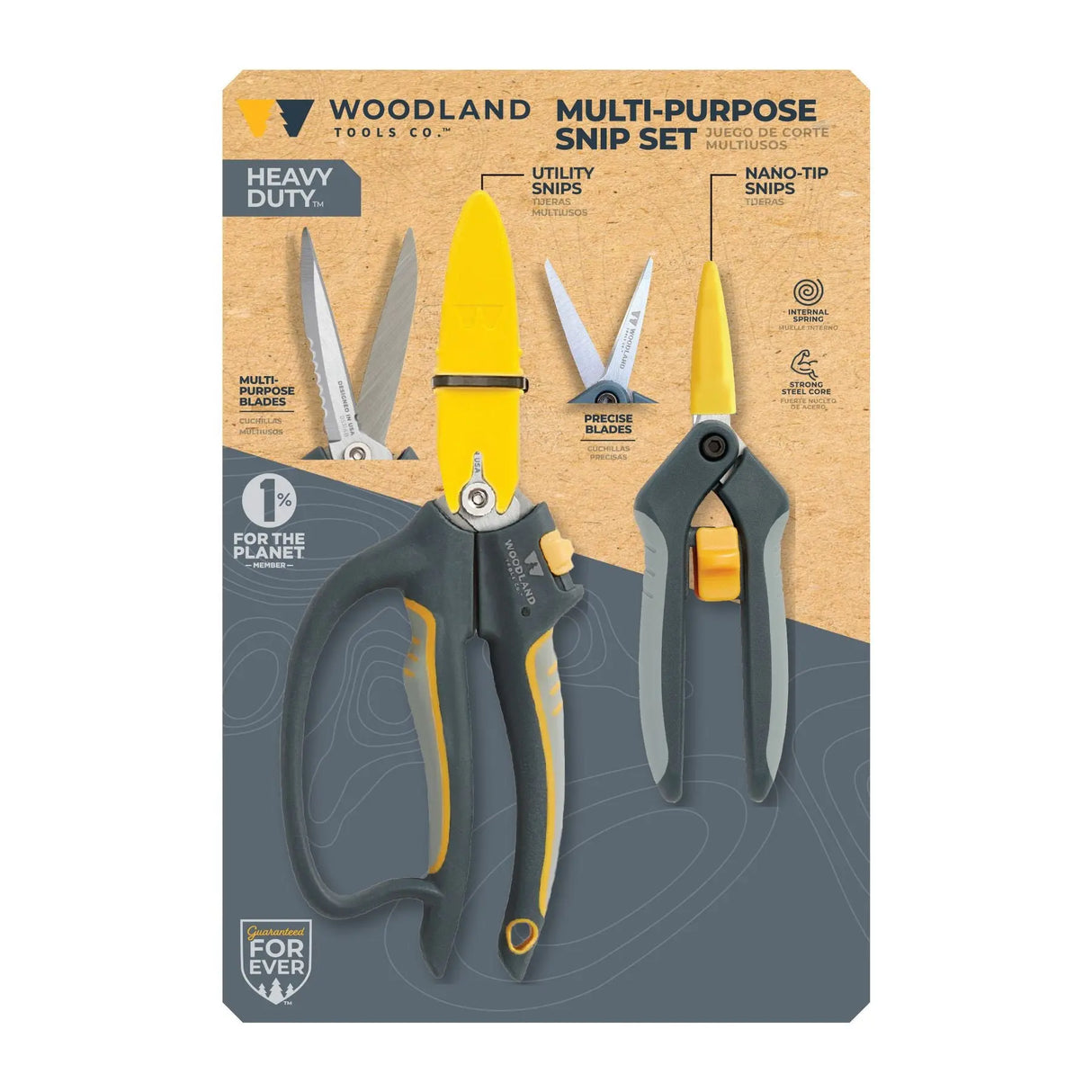 Woodland Tools Multi-Purpose Snip Set (2-Pc) | Precision Trimming Tools Woodland Tools