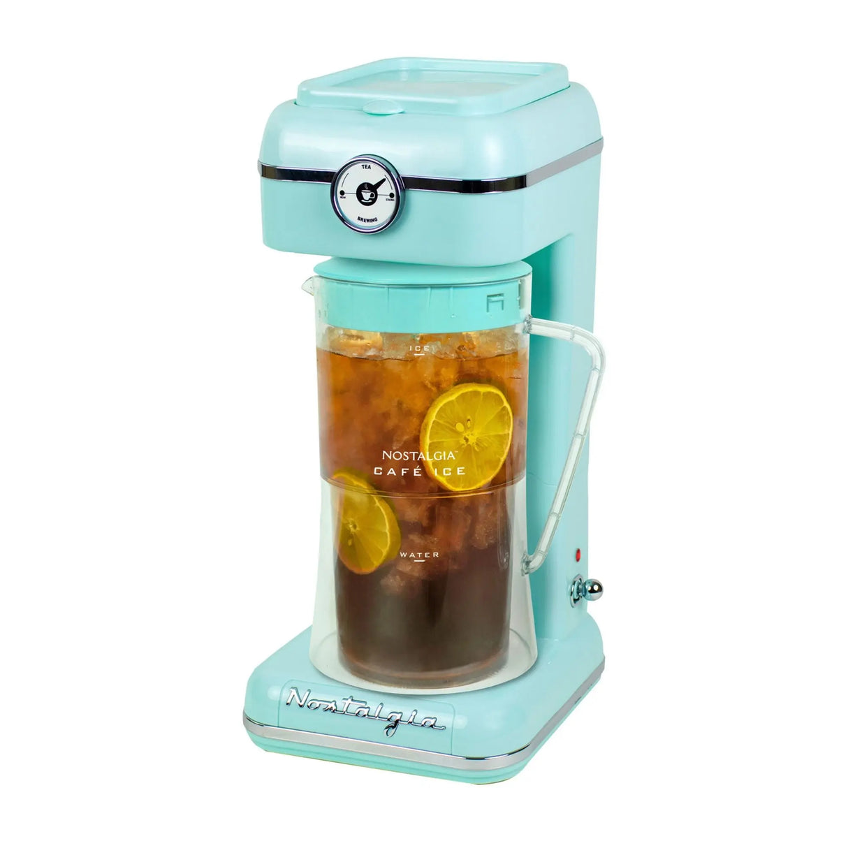Nostalgia Retro Cafe Brewer | Iced Tea & Coffee Maker with Vintage Charm Nostalgia
