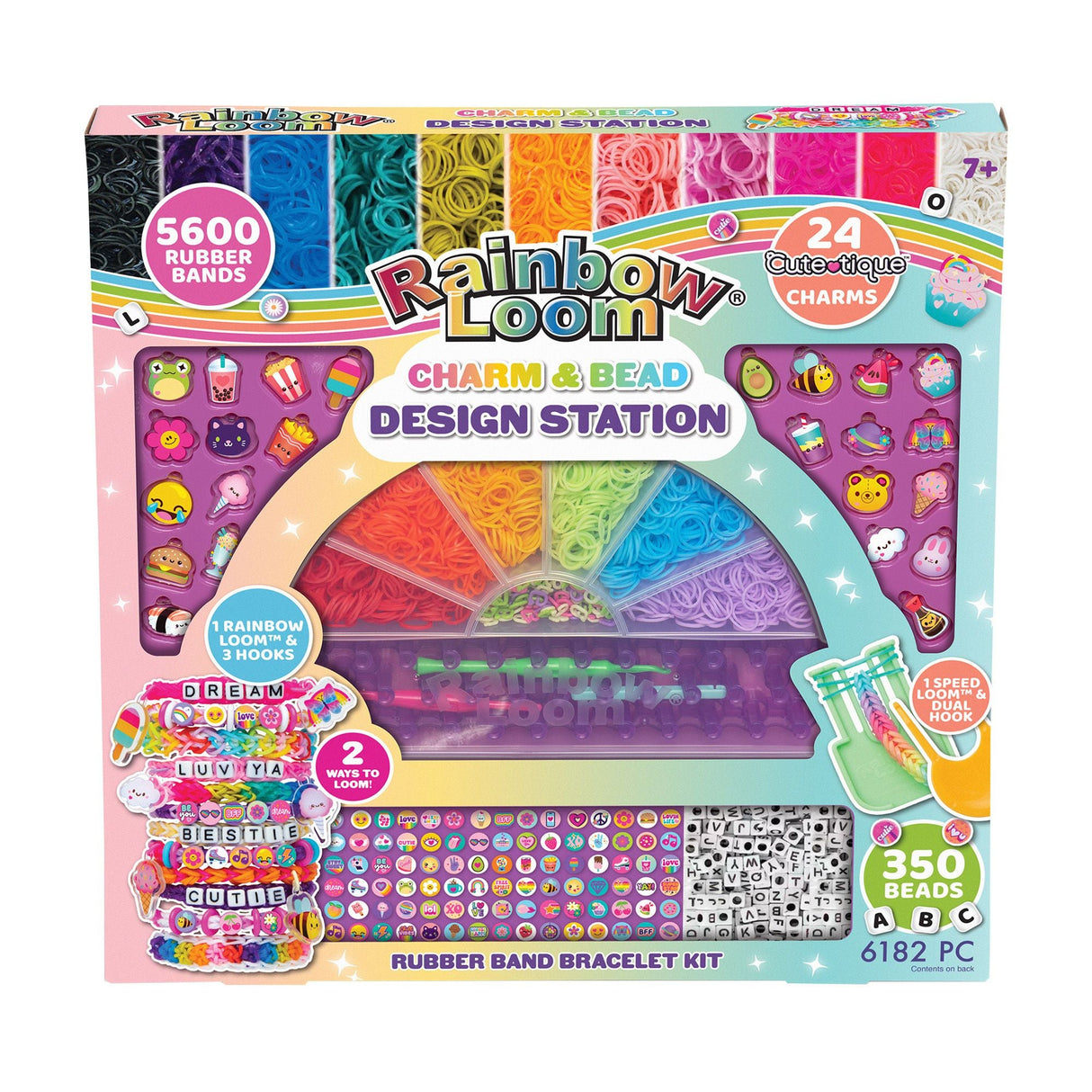 Rainbow Loom Charm & Bead Station | DIY Bracelet & Jewelry Making Kit for Kids Rainbow Loom