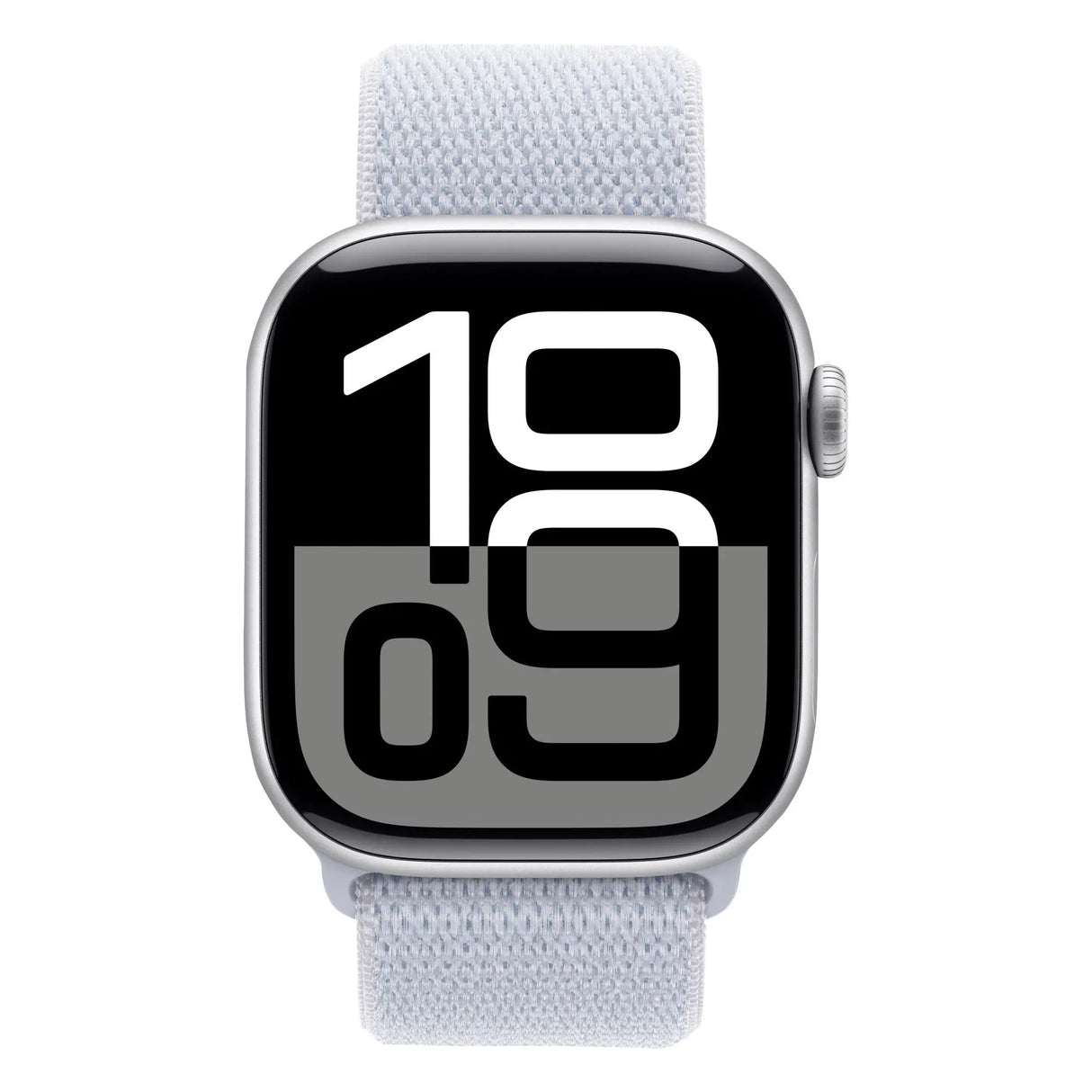 Apple Watch Series 10 GPS (42mm, Silver) | Blue Cloud Sport Loop Fitness Smartwatch Apple