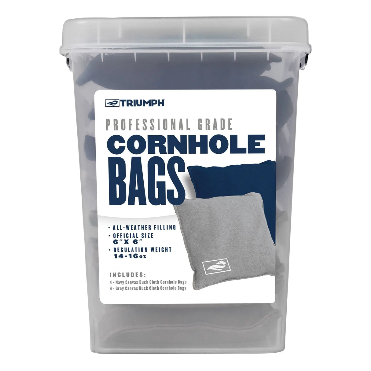 Triumph Bean Bag Toss Set (8-Pack, 1 lb Each) | Durable Game Bags for Cornhole Fun Triumph