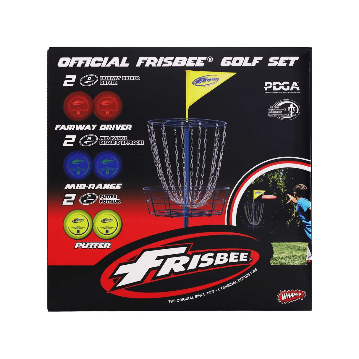 Frisbee Golf Set | Official Distance Disc & Targets for Outdoor Fun Wham-O