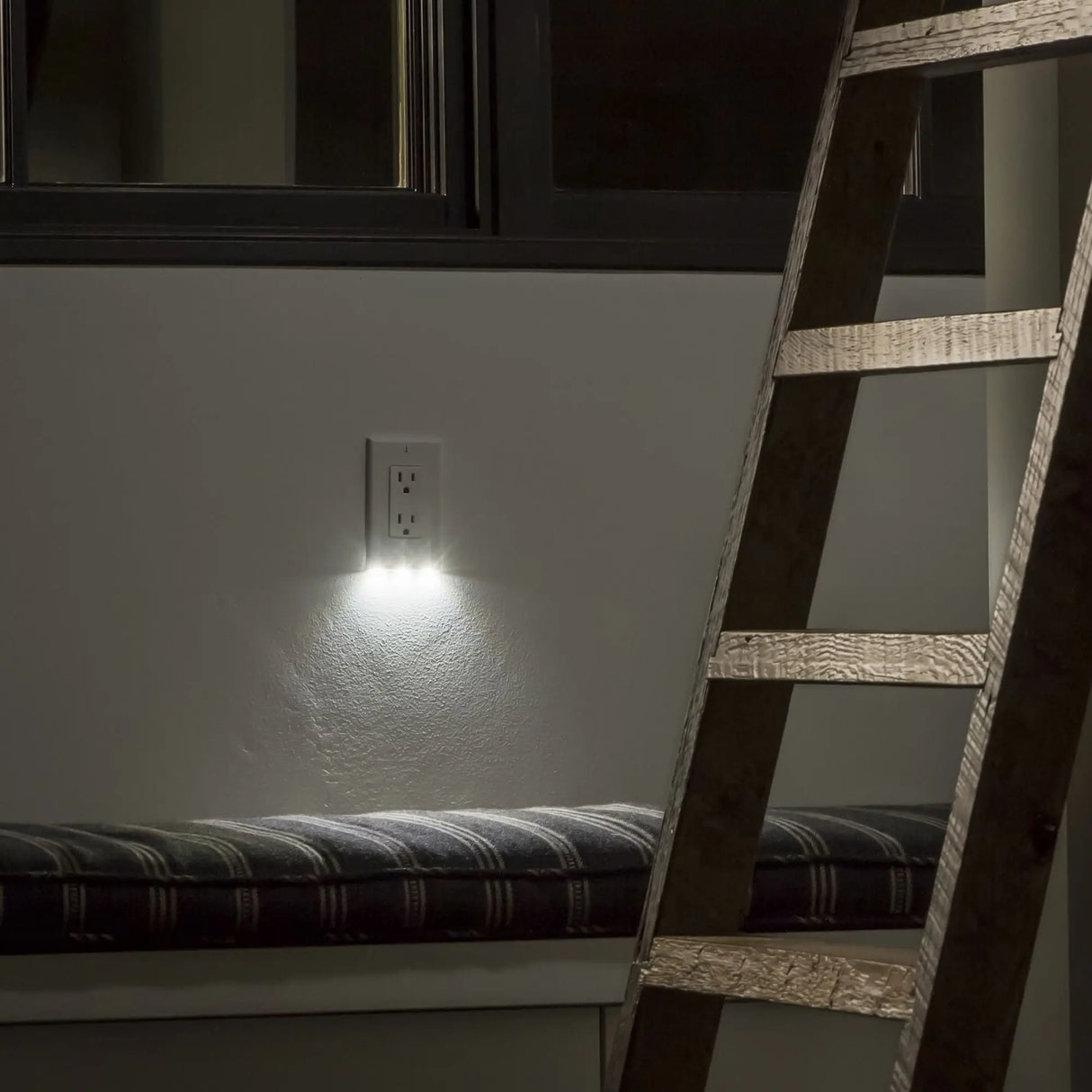 Hello Light 4-Pc. LED Outlet Cover Pack | Soft Nightlight for Safe Navigation Hello Light