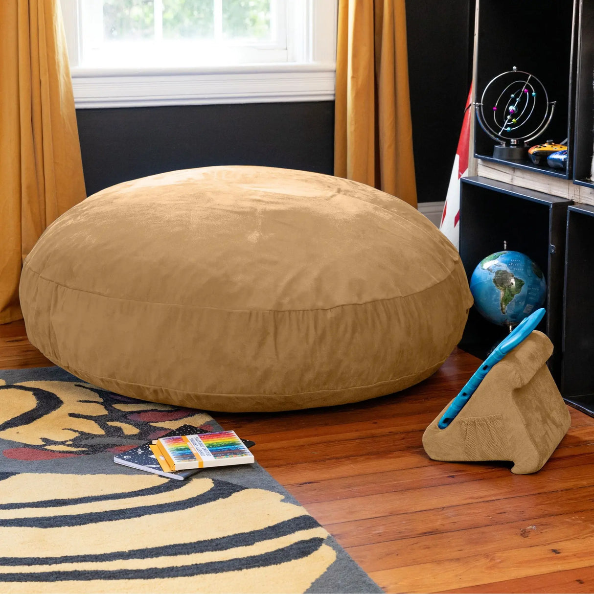 Jaxx Cocoon 4-Ft. Bean Bag Chair & Crash Pad | Ultra-Comfortable Lounge Seating for Kids Jaxx