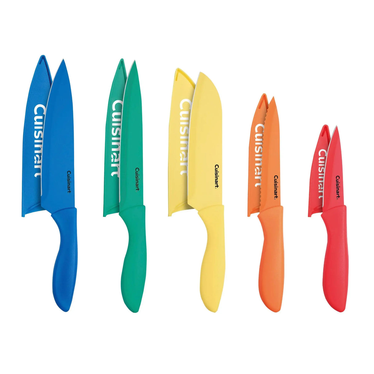 Cuisinart Ceramic Cutlery Set (10-Pc, Bright) | Non-Stick Dishwasher Safe Blades Cuisinart