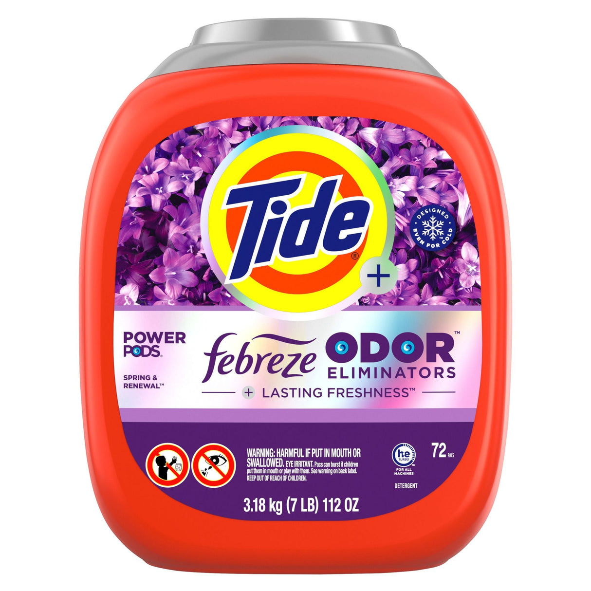 Tide Power PODS Spring & Renewal (72 ct.) | Deep Clean with Febreze Odor Control Tide