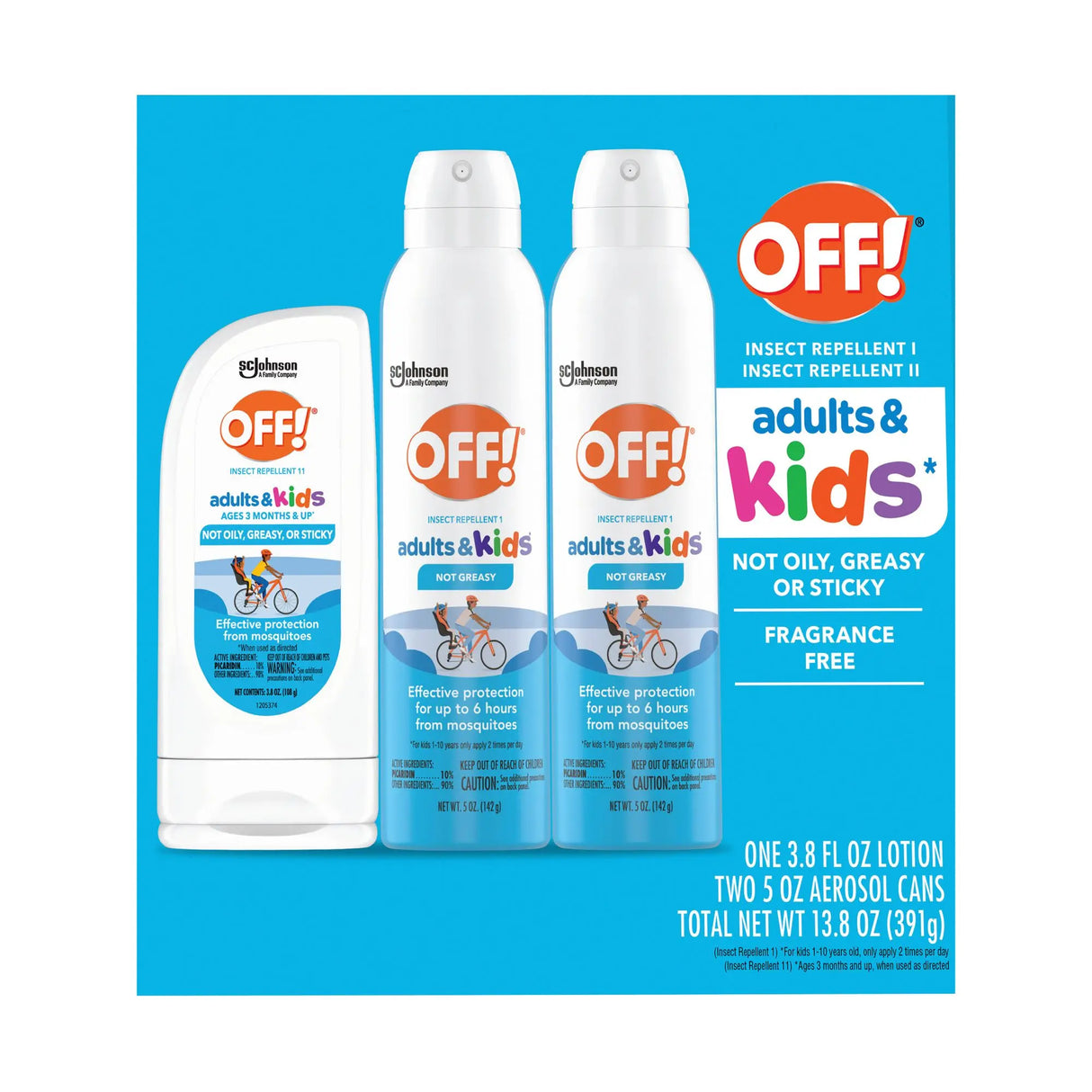 OFF! Bug Spray for Adults & Kids | Non-Greasy Insect Protection OFF!