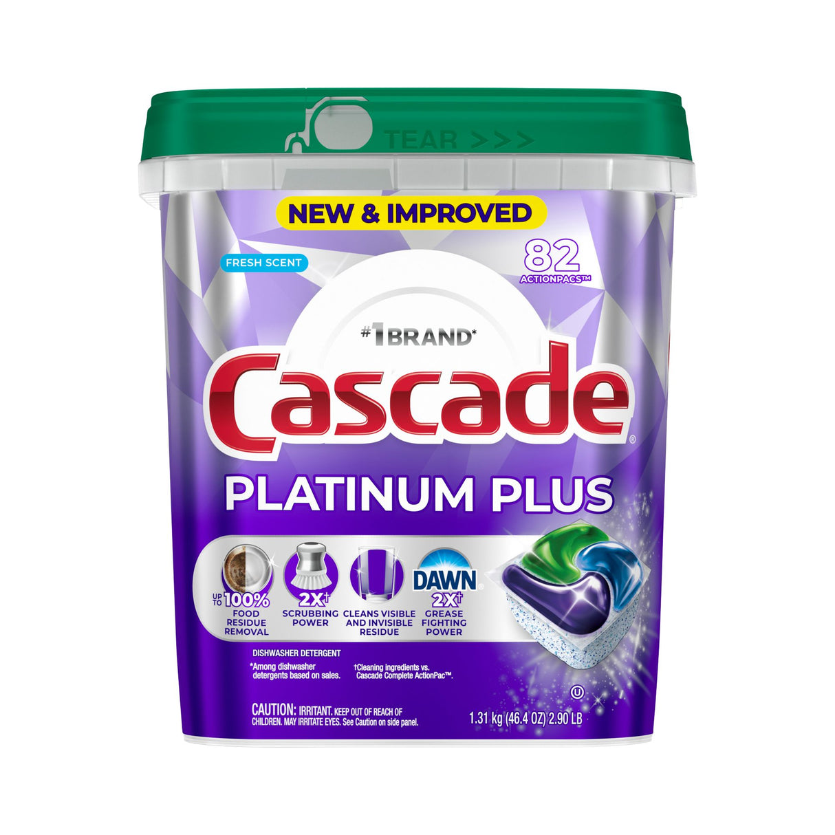 Cascade Platinum Plus Fresh scent pods