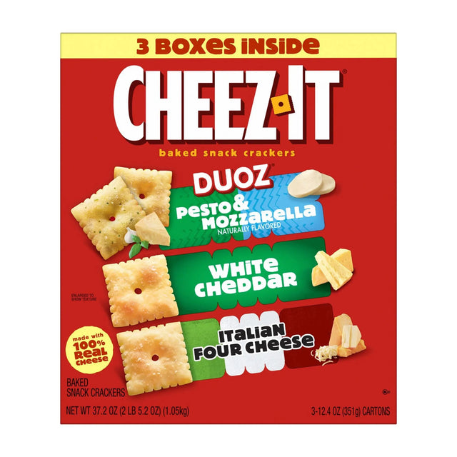 Cheez-It Cheese Crackers Variety Pack (37.2 oz) | Baked Savory Crunch Selection Cheez-It