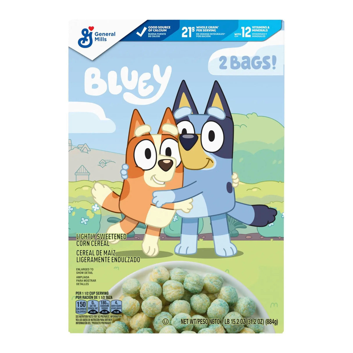 Bluey Cereal (15.2 oz) | Fun Character Breakfast for Kids General Mills