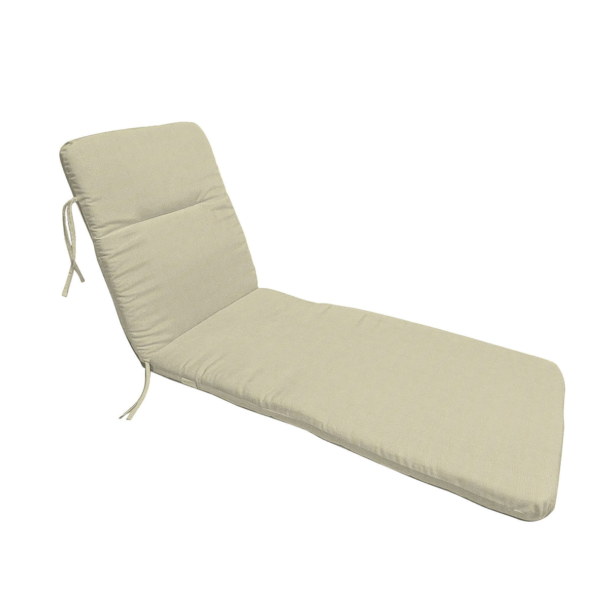 Beige outdoor chaise lounge cushions 2 pack