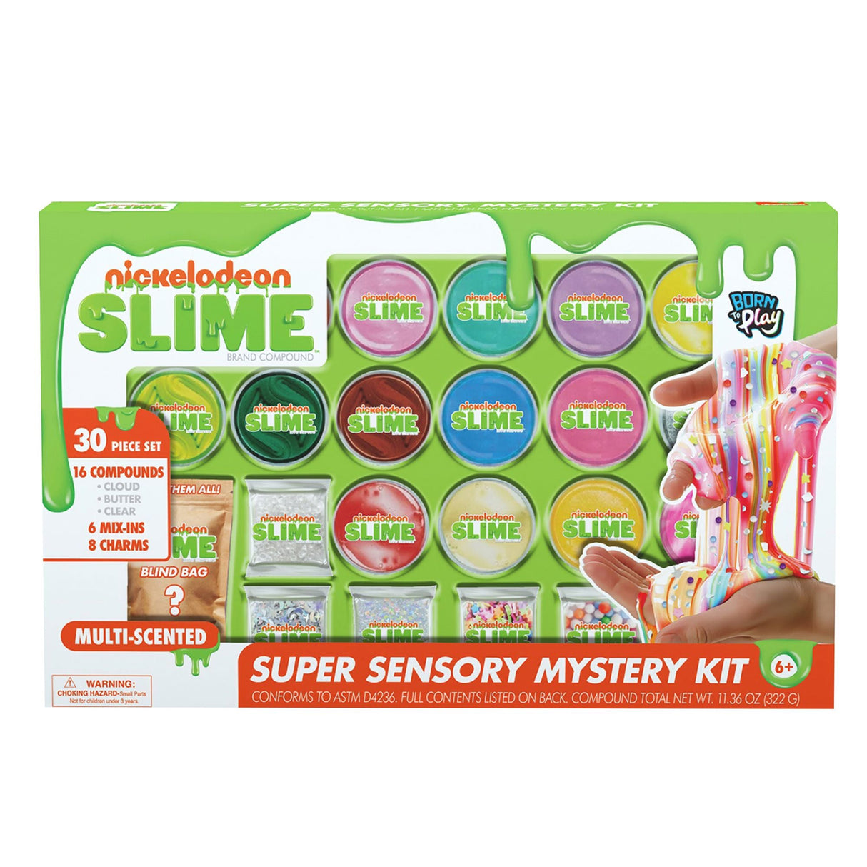 Super Sensory Mystery Kit | Tactile & Visual Play for Kids with Surprise Toys Nickelodeon Slime