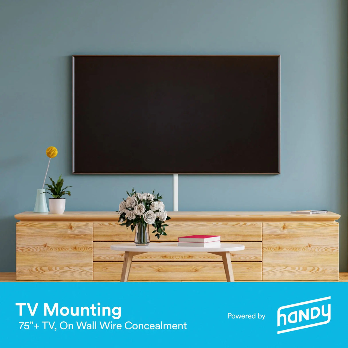 TV Mounting Service with Concealed Wiring | Expert Installation for TVs 75"+ Handy