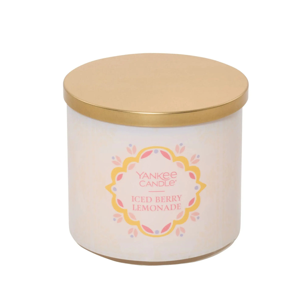 Yankee Candle Iced Berry Lemonade (3-Wick Jar) | Sweet & Tart Summer Scent Yankee Candle