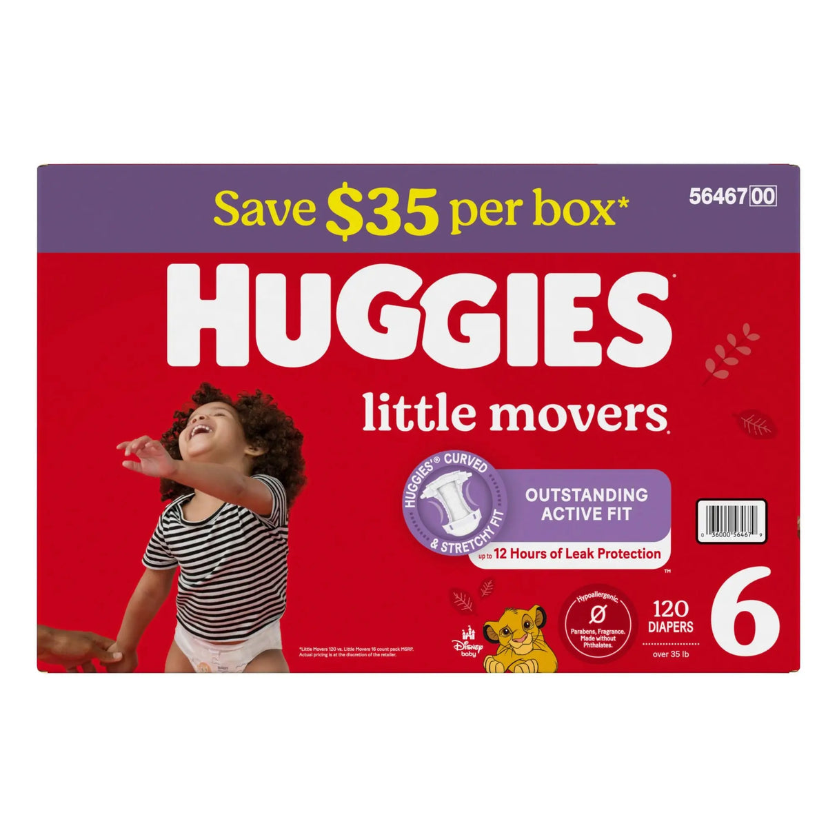 Huggies Little Movers Diapers | Secure Fit for Active Babies (Select Size) Huggies