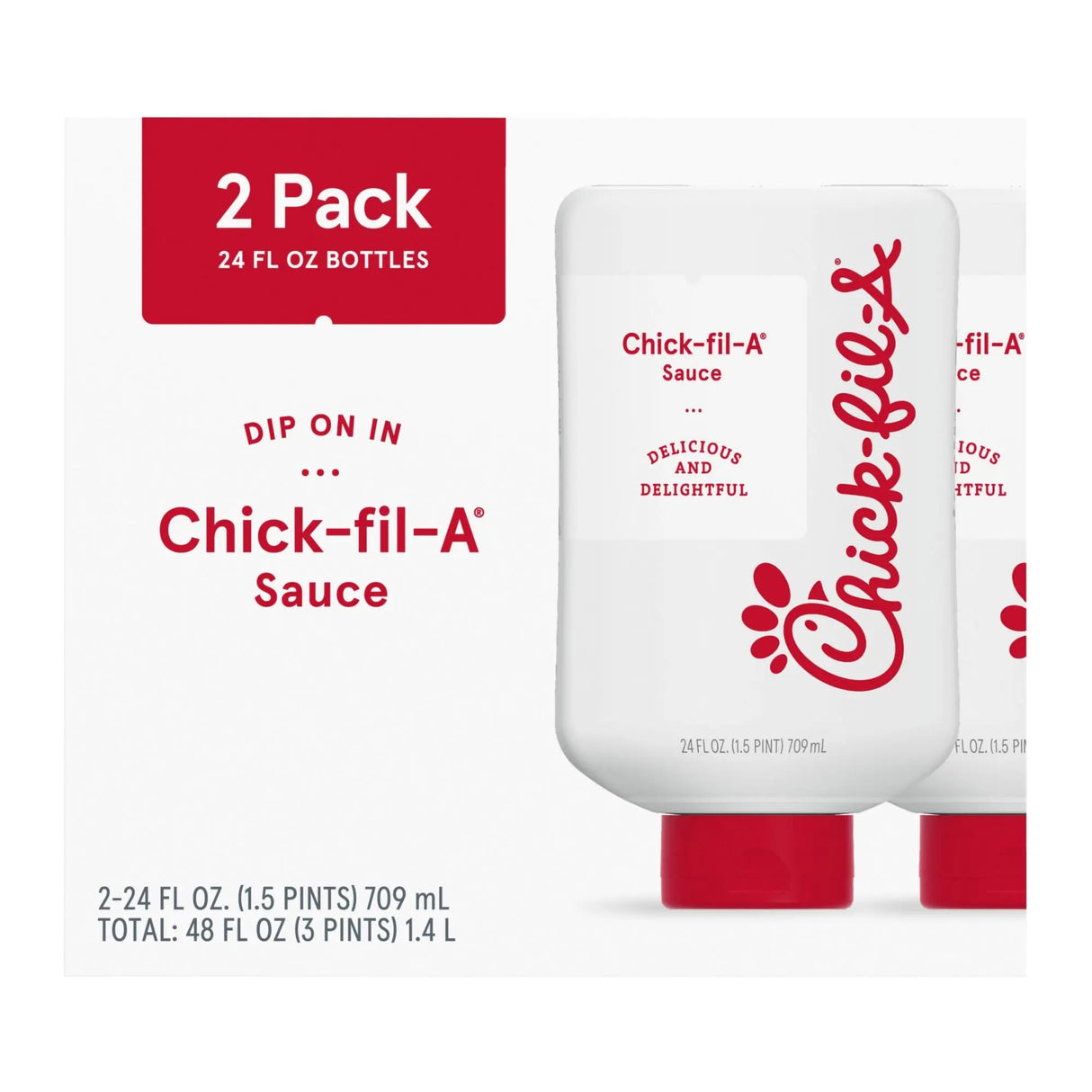 Chick-fil-A Sauce (2-Pack, 24 fl oz Each) | Iconic Dipping Sauce Flavor Chick-fil-A