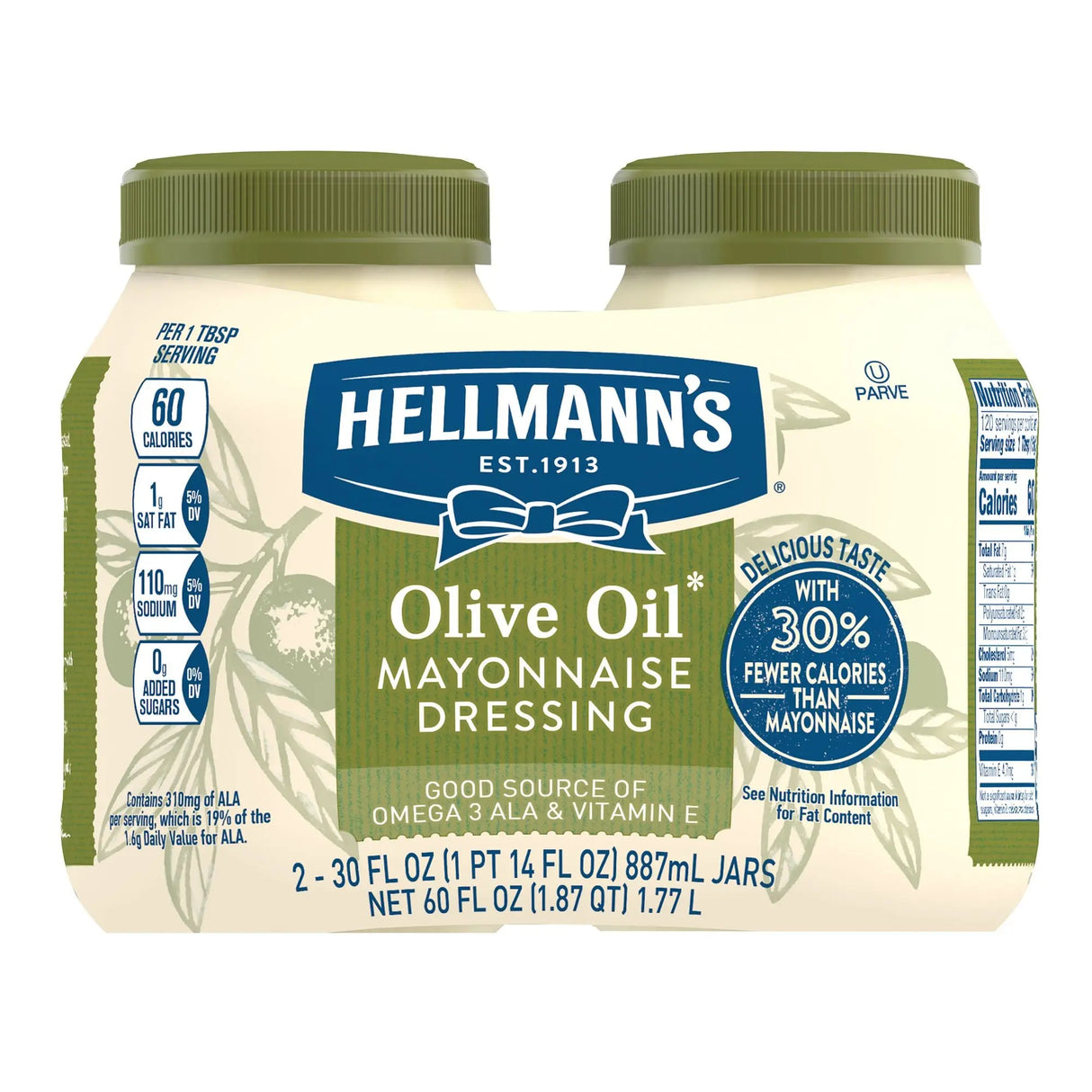 Hellmann's Olive Oil Mayo Dressing (2 pk.) | Gourmet Flavor Boost Hellmann's