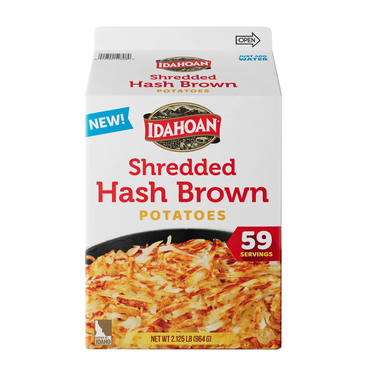 Idahoan Shredded Hash Browns (2.125 lbs) | 59-Serving Breakfast Essential Idahoan