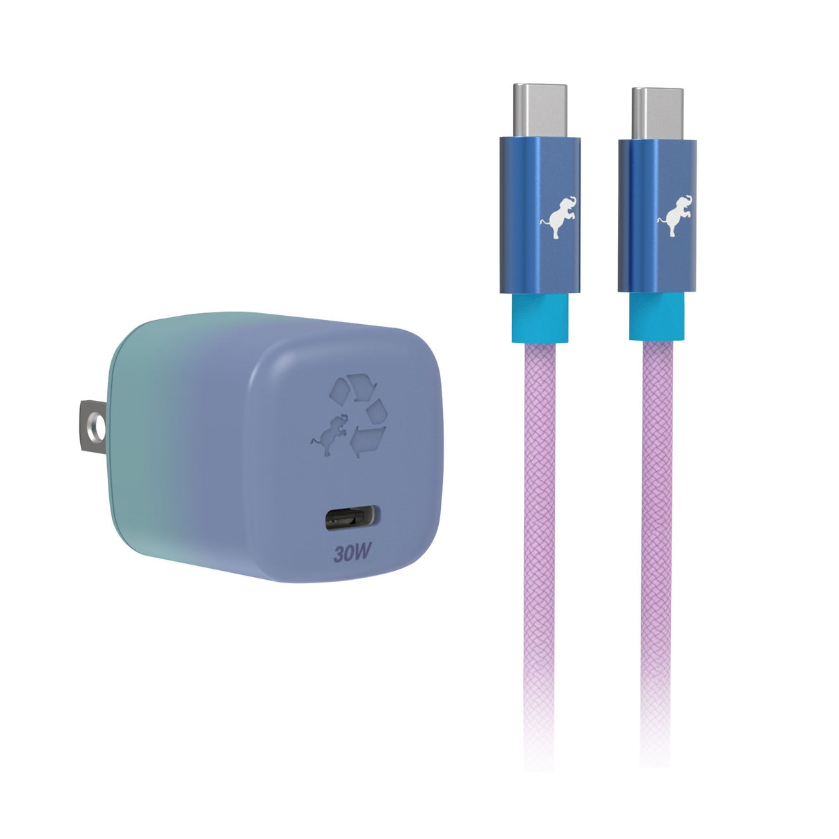 Nimble Wally SubNano 30W Wall Charger with USB-C to USB-C Cable