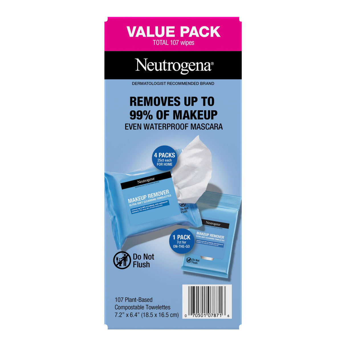 Neutrogena Makeup Remover Wipes pack