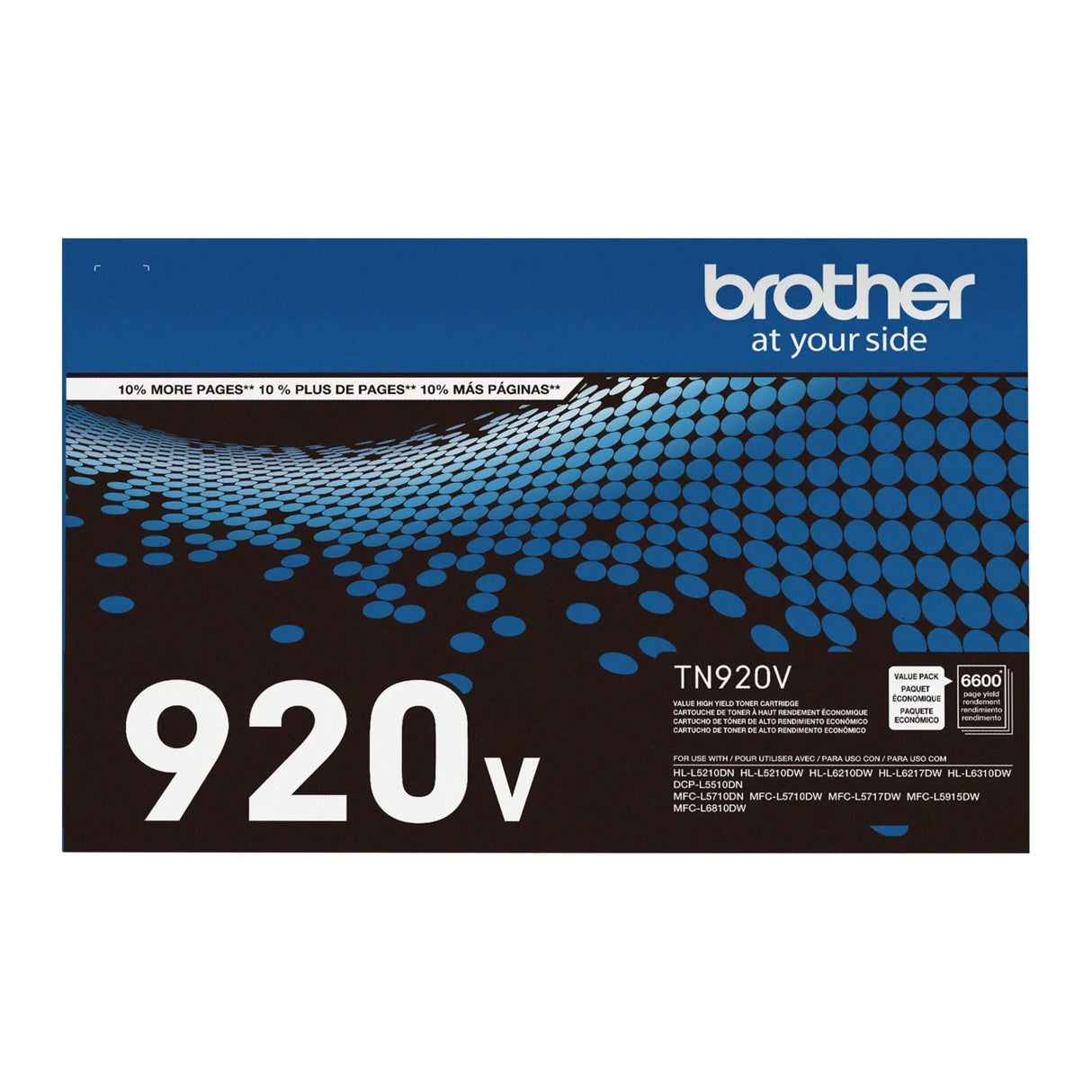 Brother TN920V Black Toner Cartridge | Extra High-Yield & Crisp Output Brother
