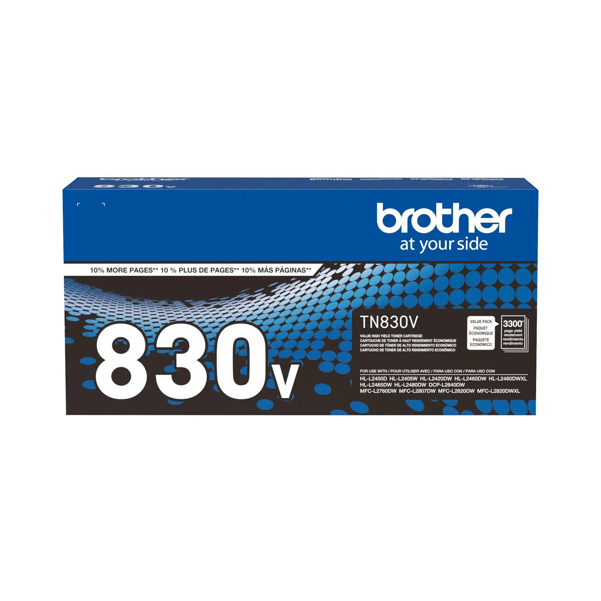 Brother TN830V Toner Cartridge | Sharp, Consistent Printing Brother