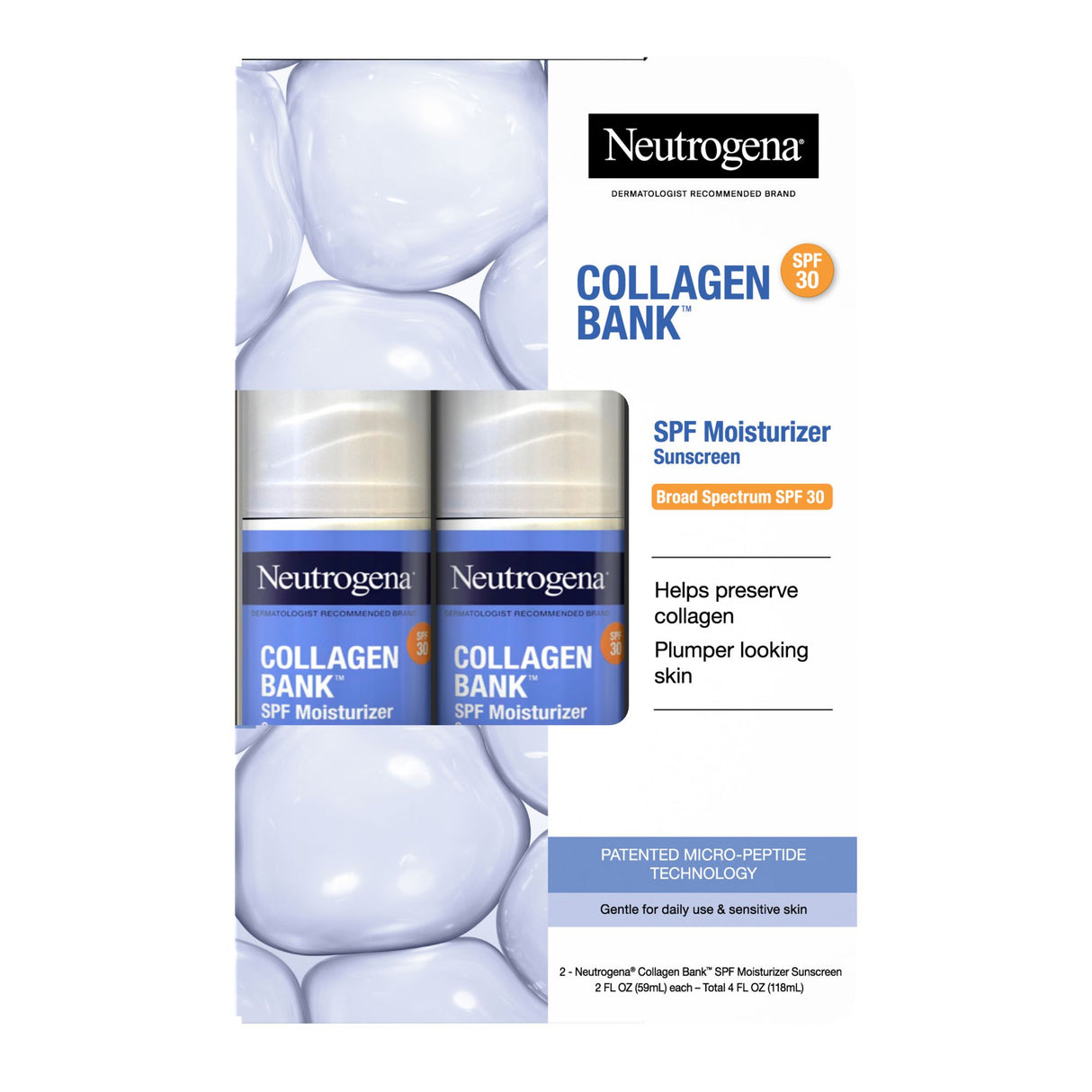 Neutrogena Collagen Bank SPF 30 2 pack