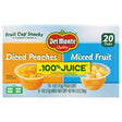 Del Monte Plastic Fruit Cup Variety Pack (20-Pack, 4 oz Each) | Mixed Fruit & Diced Peaches Snack Cups Del Monte